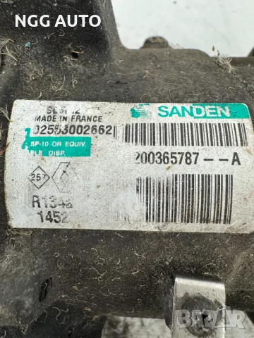Компресор Климатик 8200365787 Renault Nissan Sanden SD6V12 Model 1452B, снимка 2 - Части - 50425136