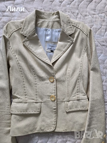 Яке естествена кожа размер S, снимка 4 - Якета - 53482447