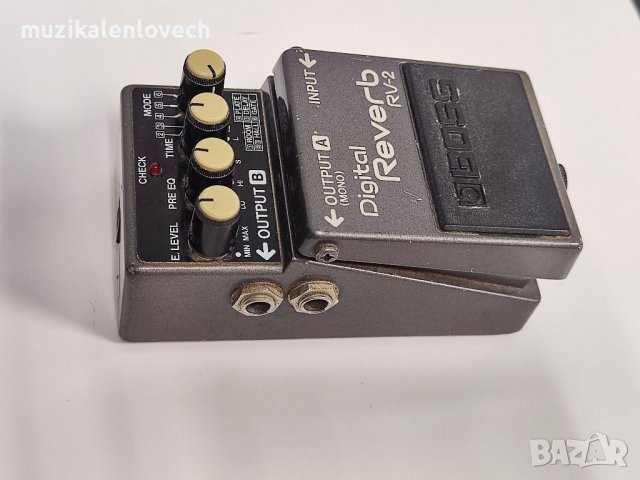 Boss Digital Reverb RV-2 Guitar Effects Pedal /Japan/ - Реверб Педал за ел китара - КАТО НОВ, снимка 2 - Китари - 38706043