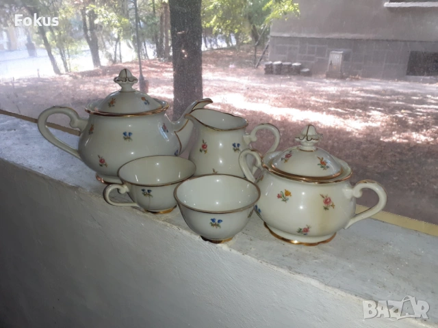 Порцеланов сервиз Jaeger & Co Bavaria US Zone порцелан, снимка 2 - Антикварни и старинни предмети - 53457172