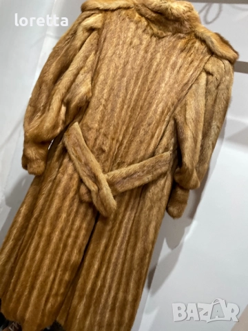 Дълго палто с косъм от норка , снимка 6 - Палта, манта - 52206183