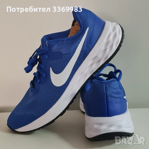 Маратонки за бягане Nike Revolution 6 Nn (Gs) DD1096 411 Син, снимка 3 - Маратонки - 52121454