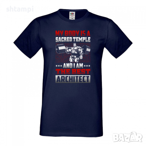 Мъжка Фитнес тениска Gym,спорт,Щанги,Тренировки,Спортуване,Gym., снимка 2 - Тениски - 36509052