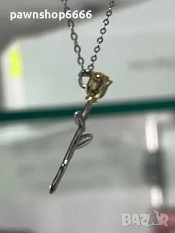 Сребърно колие и обеци „Роза“ , снимка 10 - Колиета, медальони, синджири - 49218187