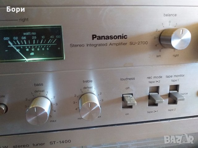Усилвател Panasonic SU 2700 Е 1, снимка 4 - Ресийвъри, усилватели, смесителни пултове - 28587776