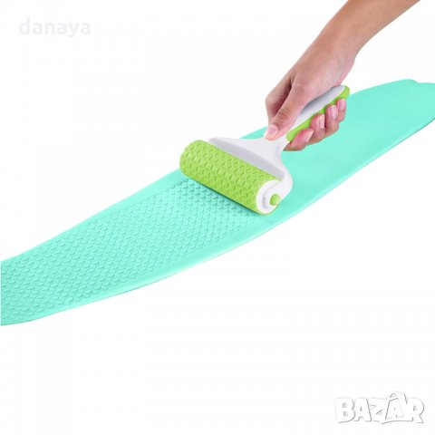 1387 Релефен валяк за отпечатване на текстура върху фондан тесто марципан, снимка 3 - Форми - 28031987