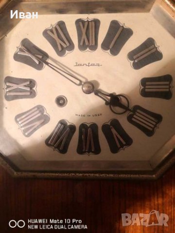 Стенен часовник с махало Jantar, снимка 2 - Антикварни и старинни предмети - 28400092