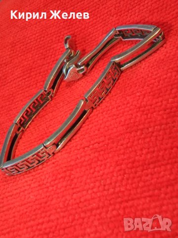 КРАСИВА СРЕБЪРНА ГРИВНА СРЕБРО 925 АЖУРНА ВЕРСАЧЕ ОРНАМЕНТИКА НУЖДА от ХАЛКИЧКАна ЗАКОПЧАЛКАТА 39997, снимка 17 - Гривни - 42655802