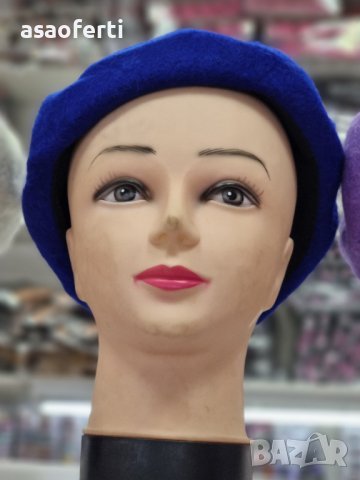 Шапка барета в тъмно турско сиво 