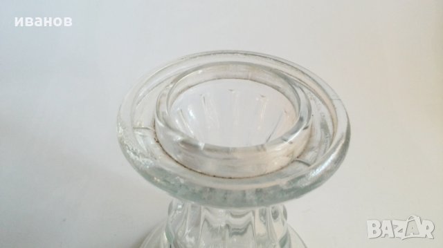 бутилка от  свещник-лампа, снимка 4 - Антикварни и старинни предмети - 33551406