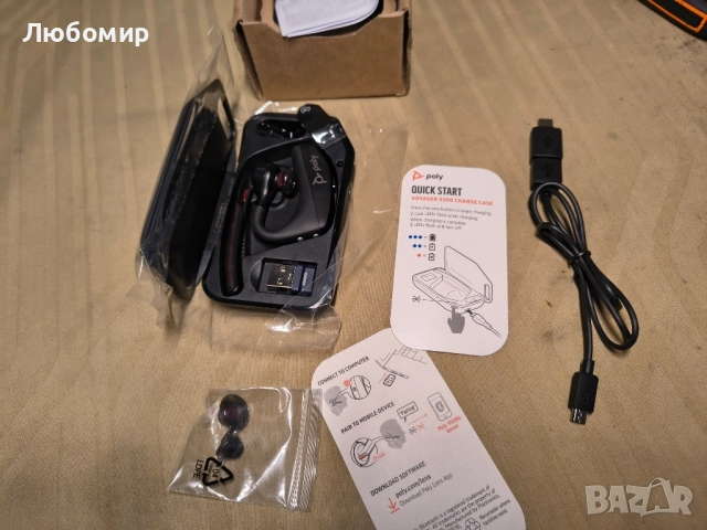 Poly Voyager 5200 USB-A Bluetooth слушалка+BT700 донгъл , снимка 9 - Слушалки, hands-free - 52463384
