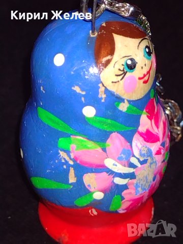 Арт ключодържател дървена МАТРЬОШКА ръчна изработка много красив стилен дизайн 28226, снимка 3 - Други - 43582878