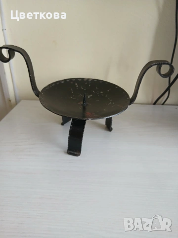 Свещници ковано желязо, снимка 4 - Декорация за дома - 53381423