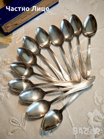Два Комплекта Вилици и Лъжици Петко Денев Габрово, снимка 4 - Антикварни и старинни предмети - 53329506