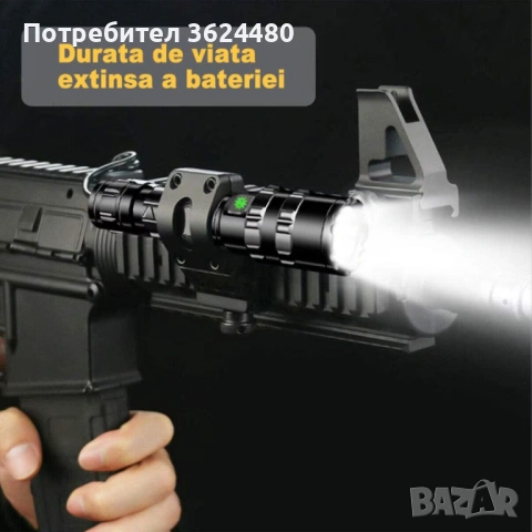 Мощен фенер  с 5 режима и регулируем фокус 4845, снимка 3 - Прожектори - 53280293