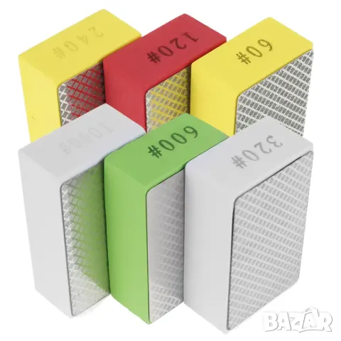 🧱 Комплект диамантени гъби за шлайфане – Перфектно заглаждане след рязане на плочки и камък