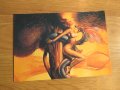 Еротична картичка от картина на Борис Валеджо, фалос, полов член  - Заключена- еротика изд. 80те 18+