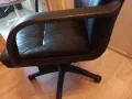Кожен офис стол,добро състояние, снимка 9