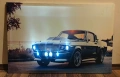 Светеща картина с LED осветление - Ford Mustang Shelby GT 500, снимка 3