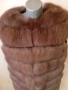 Дълга жилетка от лисица , снимка 8