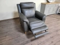 Тъмно сив кожен фотьойл La-z-boy с електрически релаксиращ механизъм, снимка 5