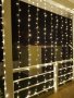 Празнични лампички тип завеса с 3х3м 300 LED, снимка 7