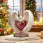 2D Бохемски Стил Акрилен Настолен Декор с подставка- Ангел със сърце, снимка 1