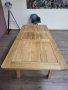 Дървена трапезна разтегателна маса 100 % масивен дъб за 6 - 8 човека, снимка 6