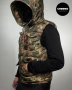 Мъжки камуфлажен елек с качулка ALPHA INDUSTRIES Camouflage Hooded Field Vest L•M  Нов без етикети , снимка 7