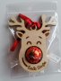 Персонализирано коледно еленче - дървена играчка за елха, снимка 1 - Коледни подаръци - 43032510