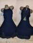 Елегантна тъмно синя рокля на Esprit р-р Л , снимка 1 - Рокли - 43836932