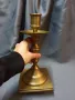 МАСИВЕН ВИСОК БРОНЗОВ СВЕЩНИК, снимка 4