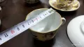 стар руски порцелан чаши за кафе чайник заханица латиера залатая осень, снимка 8