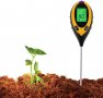 Уред за измерване на влажност, температура, светлина и PH на почвата / Влагомер за почва, снимка 3