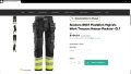Snickers 6931 Flexi Work High-Vis Work Stretch Trousers раз 50 / M еластичен работен панталон W4-574, снимка 2