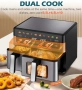 Дигитален въздушен фритюрник 10L • Две зони • 10-в-1 – STBuildHome, снимка 3