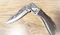 Сгъваем руски джобен нож с гравиран Акула+калъф-сталь 65х13, снимка 5