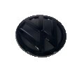 задна емблема черен гланц за VW Golf 7 MK7 110mm, снимка 1