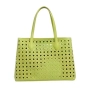 Модерна дамска чанта с перфорация, снимка 10