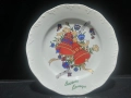 Стар български порцелан чиния коледа , снимка 1