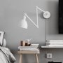 стенна лампа с гъвкаво рамо BazarrWall Lamp White , снимка 6
