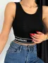 Черен дамски кроп топ , снимка 2