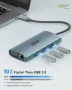 Нов 9 в 1 USB C Хъб с PD Зареждане, HDMI 4K, Ethernet Адаптер Докинг, снимка 8