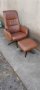 Кресло-релакс с табуретка, снимка 1 - Дивани и мека мебел - 37741734