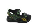 Черни сандали на Спайдърмен в зелено за момче, снимка 1 - Детски сандали и чехли - 37040087