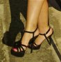 Дамски черни сандали естествена кожа ЗАРА, снимка 7