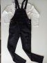 Черен, ластичен, дънков гащеризон и/или блуза 134см., снимка 1 - Детски панталони и дънки - 34801675
