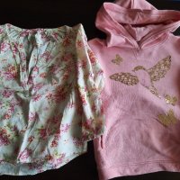 блузки за момиче H&M, 4/5г, 2 броя- 9лв общо, снимка 1 - Детски Блузи и туники - 36892681