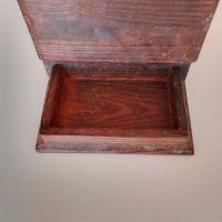 Стара дървена кутия, снимка 6 - Антикварни и старинни предмети - 38414198