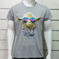 Нова мъжка тениска с трансферен печат Йода, Междузвездни войни (Star Wars), снимка 1 - Тениски - 28263588